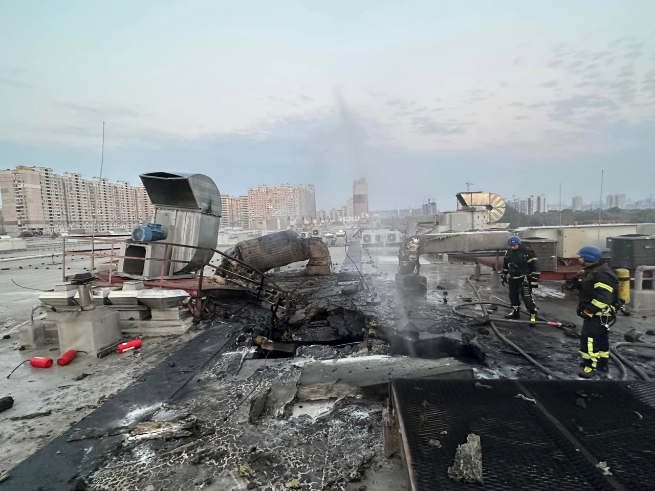 FOTO in VIDEO: Kijev tarča najmočnejših napadov v zadnjem obdobju