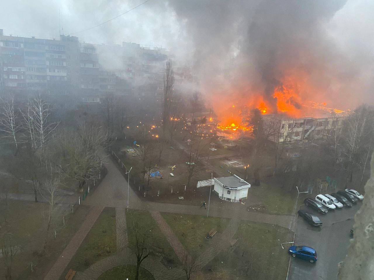FOTO in VIDEO: Ukrajinski notranji minister umrl v strmoglavljenju helikopterja