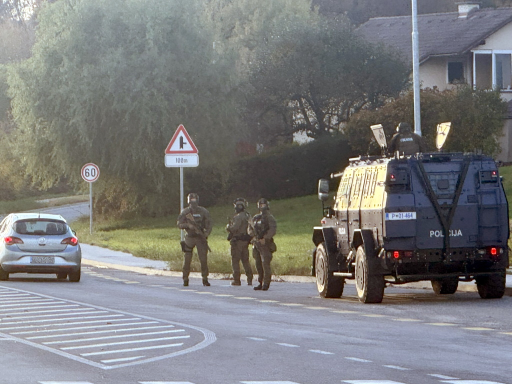 FOTO: Od hišnih preiskav do patruljiranja, v Novem mestu okrepljene sile policije