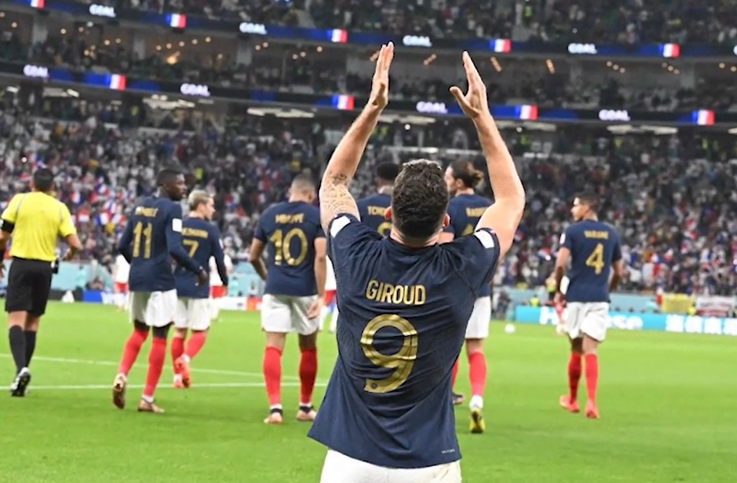 Giroud in Mbappe poslala Francoze v četrtfinale SP