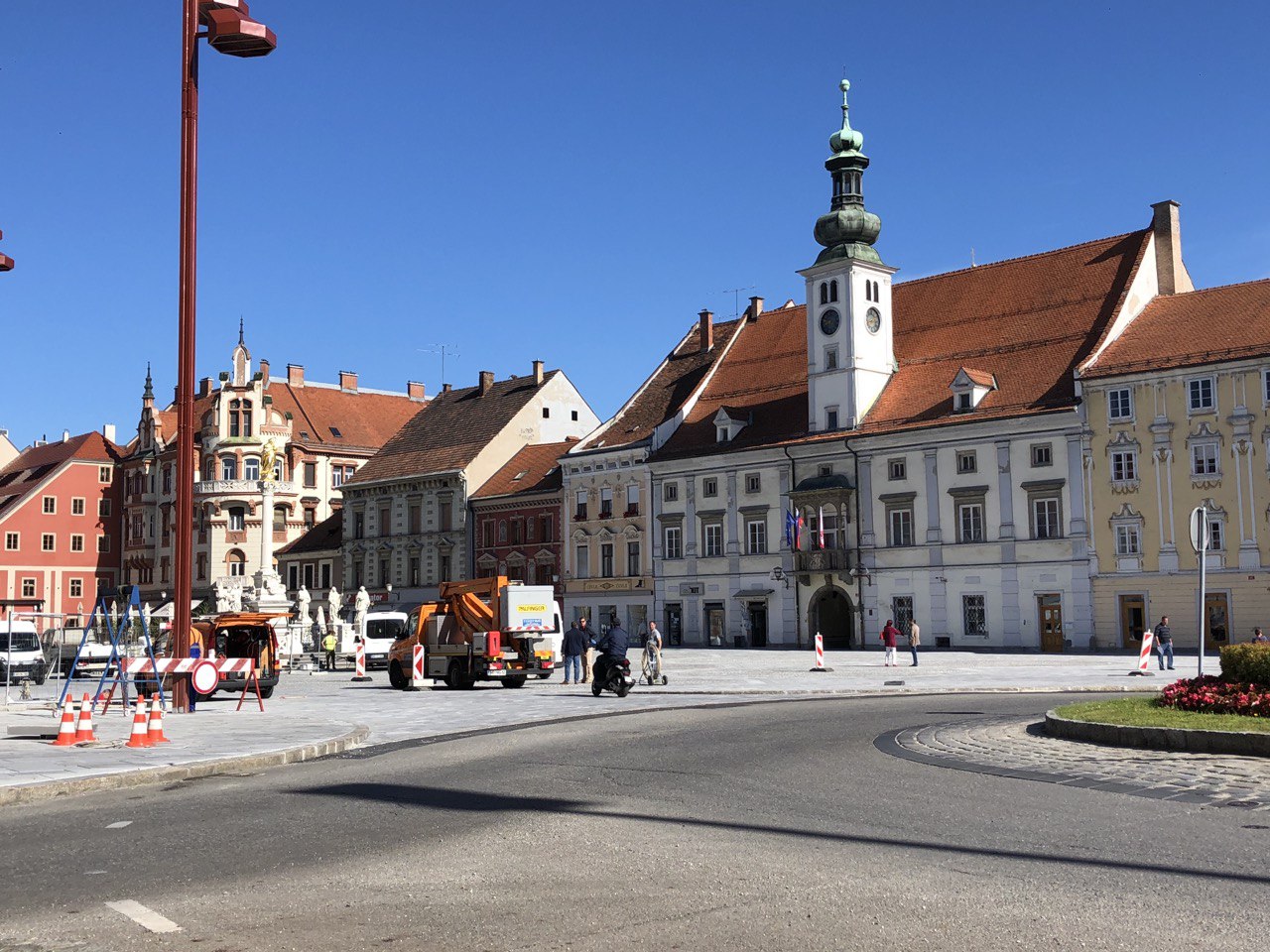 Pozor: Zaradi del bo ograjen del Glavnega trga