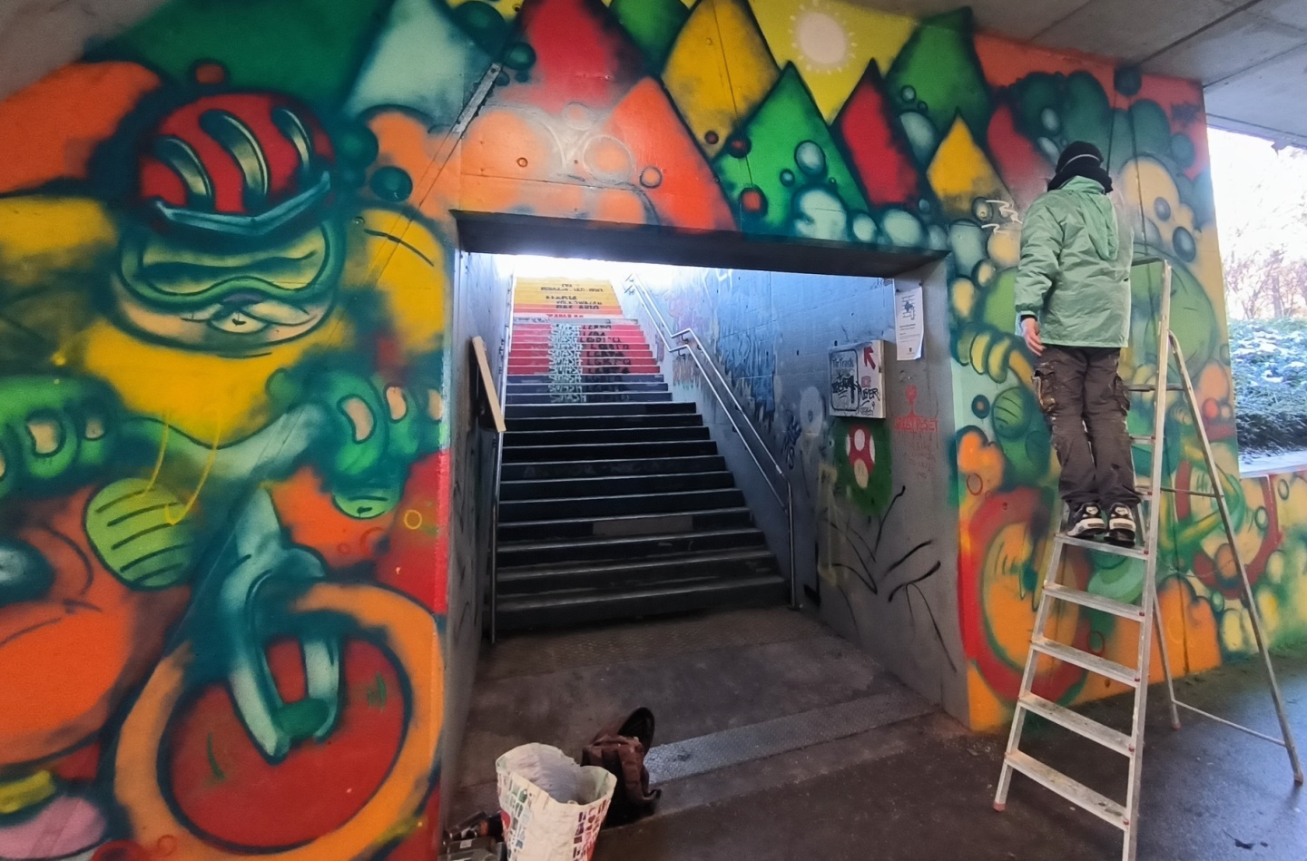 Maribor bogatejši za novo poslikavo pod Železniškim mostom