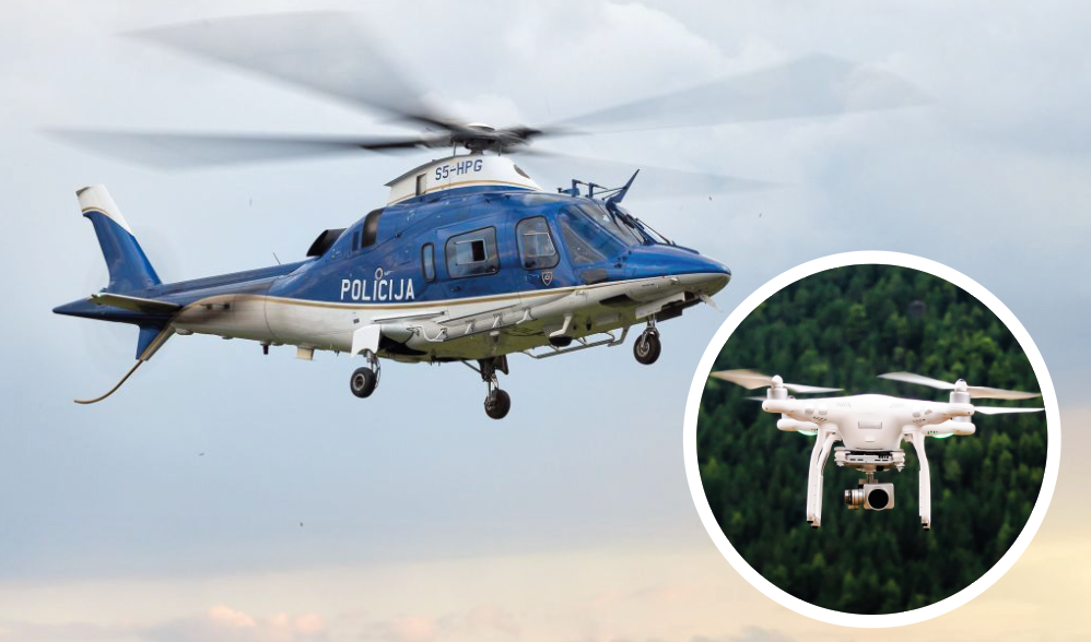 Bo PU Maribor zamenjala helikopter za drone pri nadzoru nogometnih tekem?