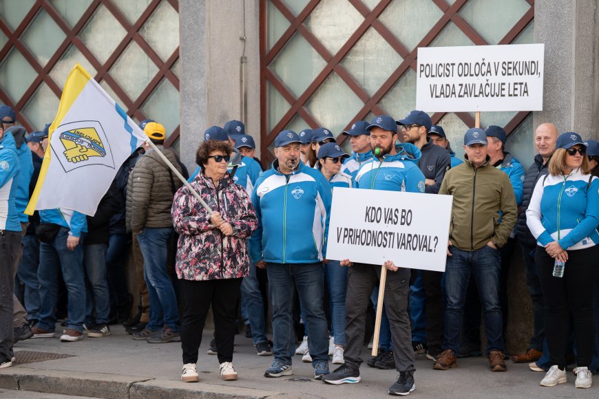 'Kdo vas bo v prihodnosti varoval?' Policisti poudarjajo, da ne stavkajo proti ljudem, ampak nesposobni vladi