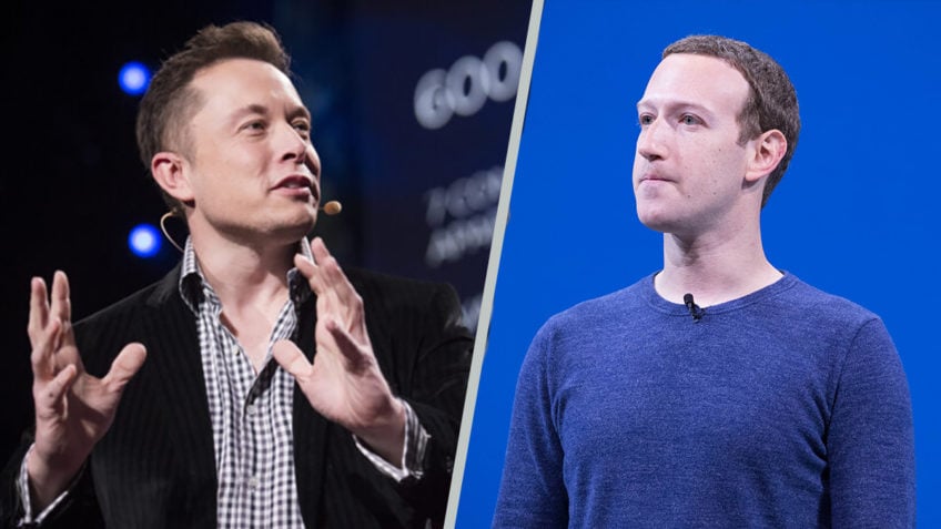Musk in Zuckerberg se bosta stepla v živo