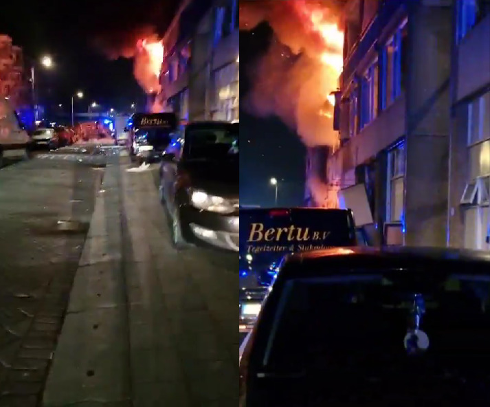 FOTO in VIDEO: V stanovanjskem bloku prišlo do močne eksplozije