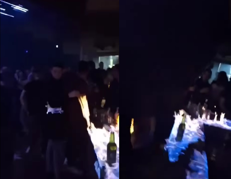 VIDEO: Drama v hrvaškem klubu: Natakarica zažgala pult, ogenj zajel obiskovalce