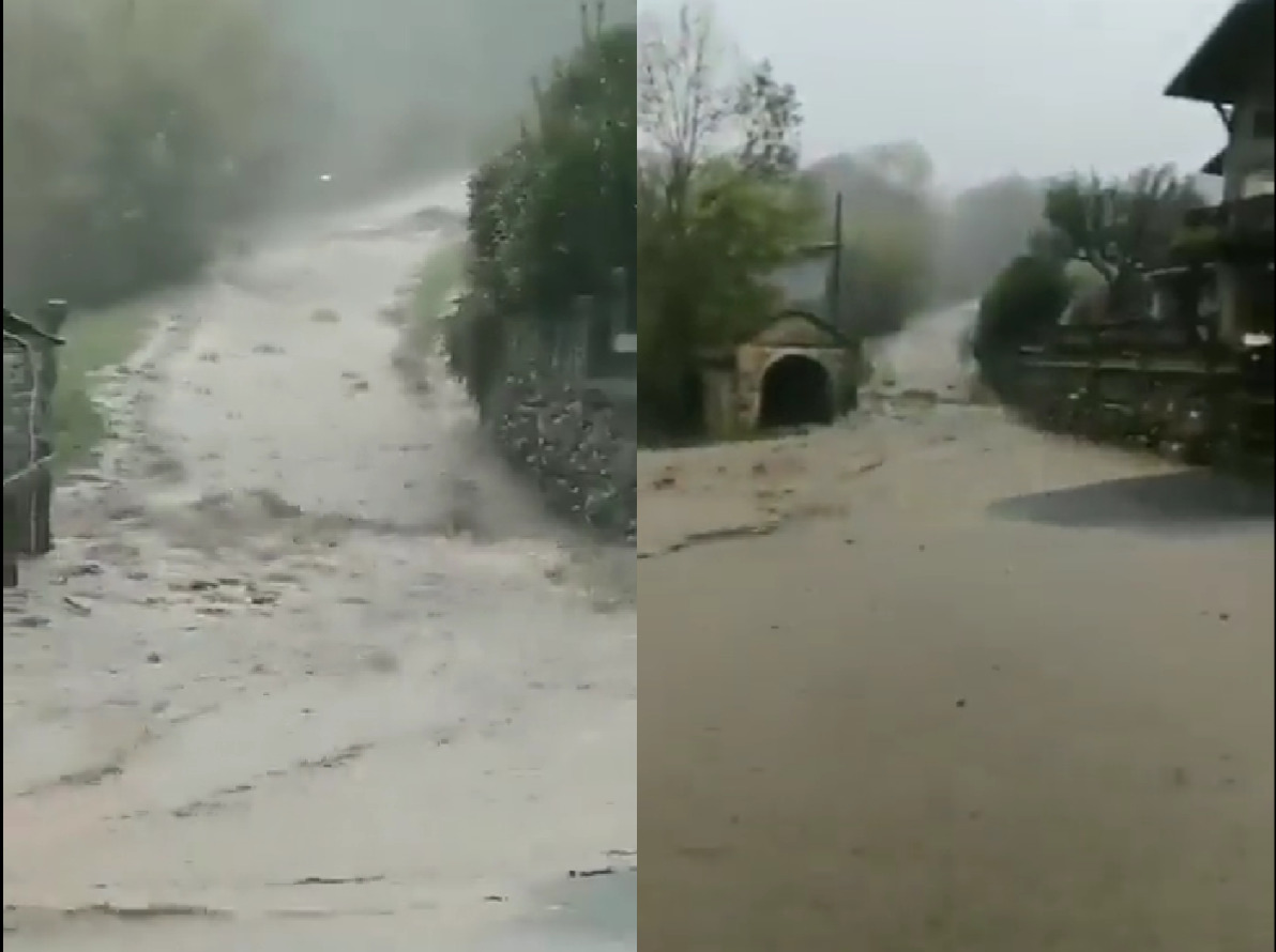 VIDEO: Naše sosede danes zajela neurja