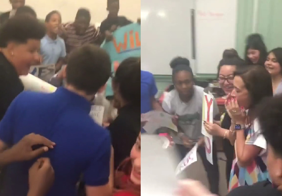 VIDEO: Ganljivo presenečenje: učenci zaigrali prepir, nato pa &#8230;