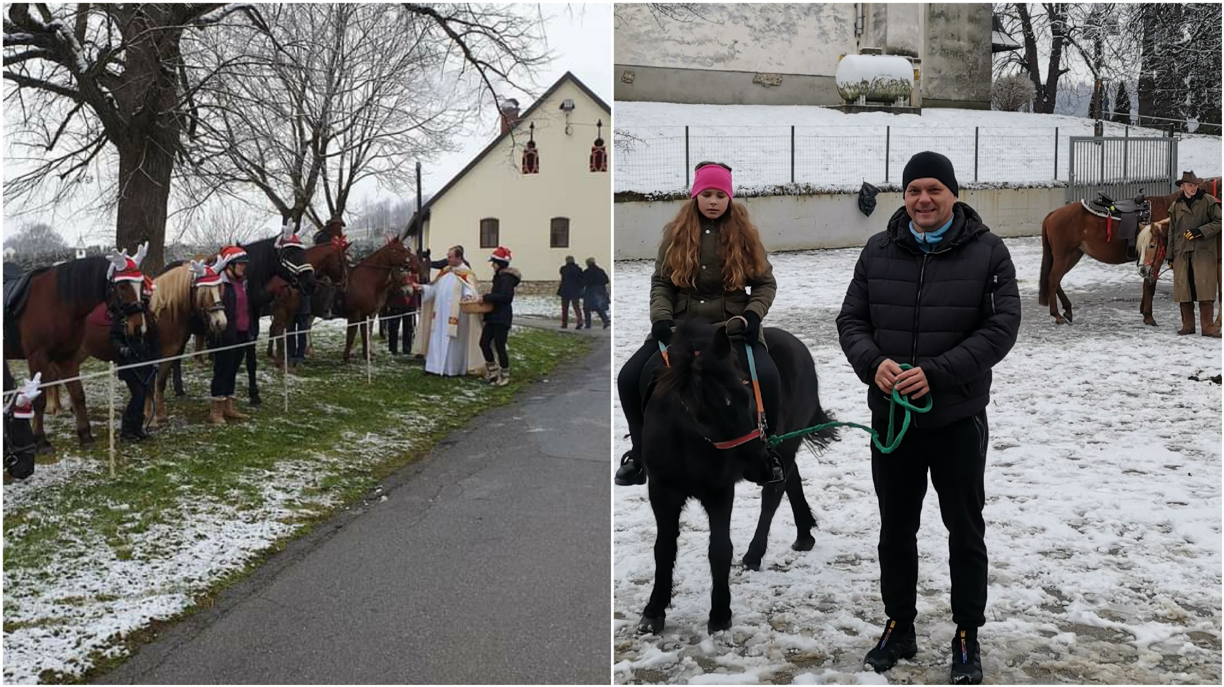 FOTO: Na god sv. Štefana blagoslovili konje tudi v Benediktu in Pernici