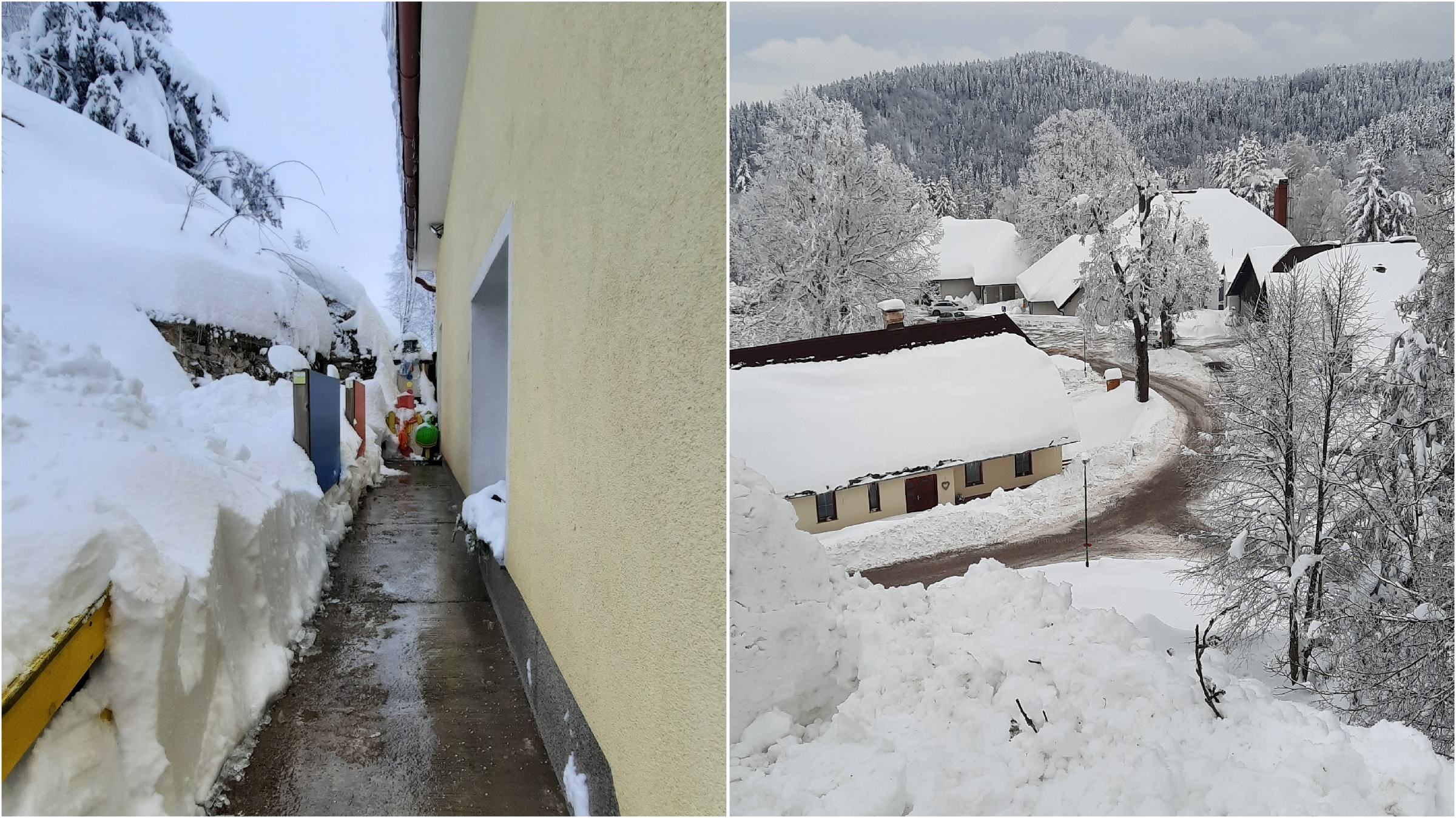 FOTO: Po &#8220;prisilnih&#8221; počitnicah zaradi debele snežne odeje učenci danes spet v šoli