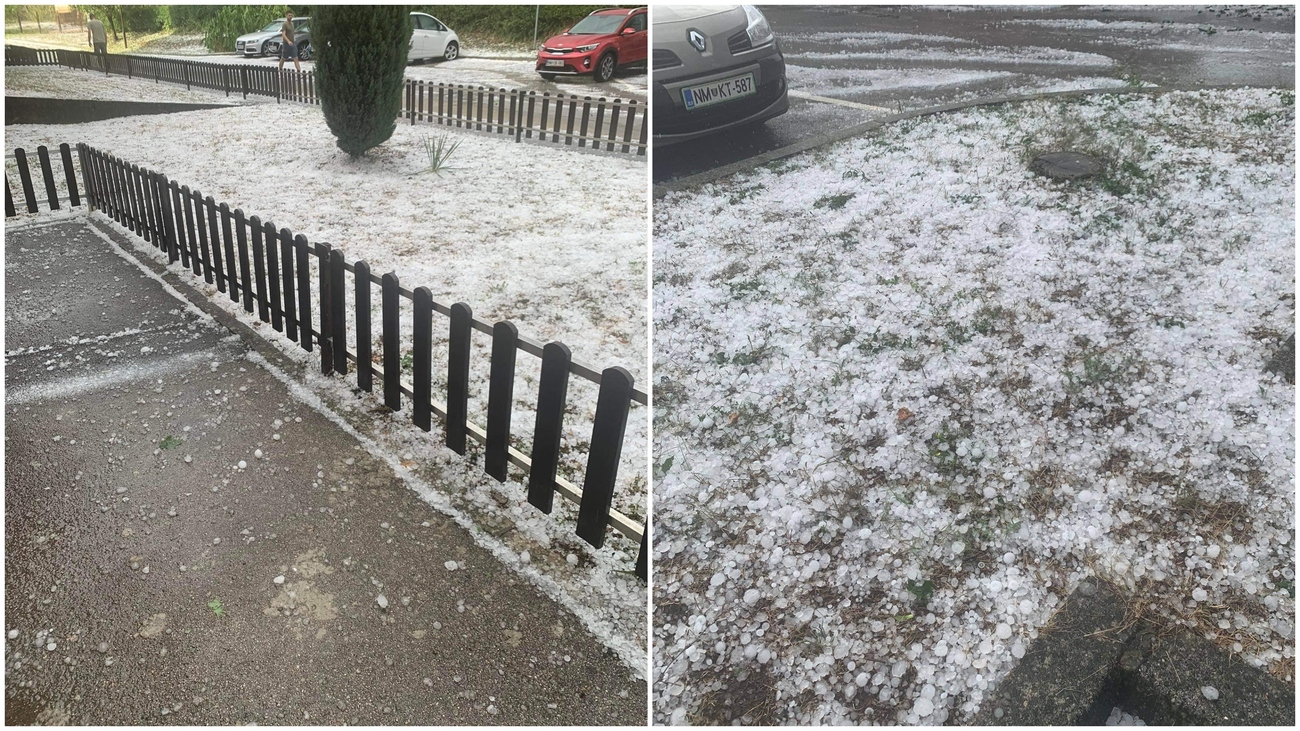 Maribor zajelo močno deževje, ponekod po državi že padala toča