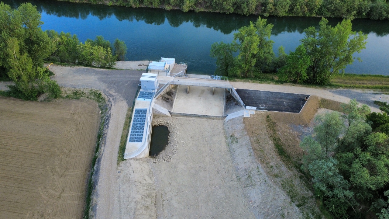 Dravske elektrarne Maribor uspešno zaključile gradnjo male hidroelektrarne Pesnica