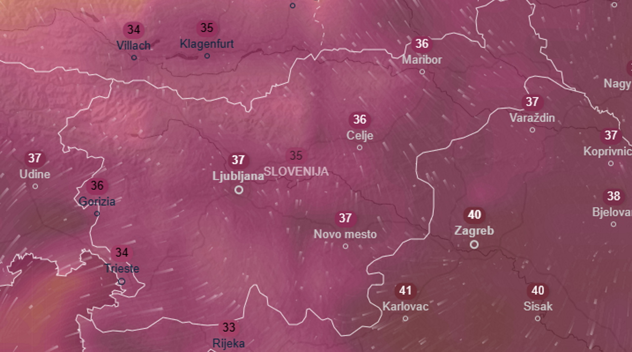 Meteorologi za jutri napovedujejo silovite nalive, nato nas čaka najhujši vročinski val do sedaj