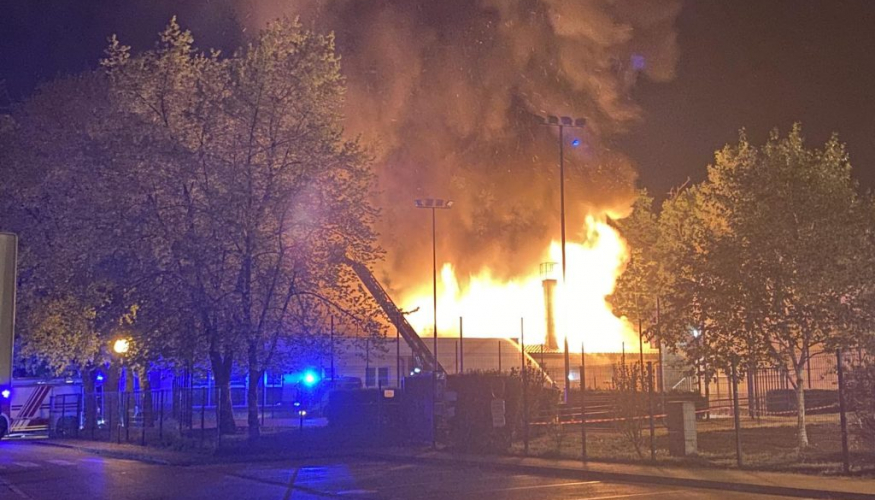 FOTO: Znanih več podrobnosti požara vrtca v Brezju