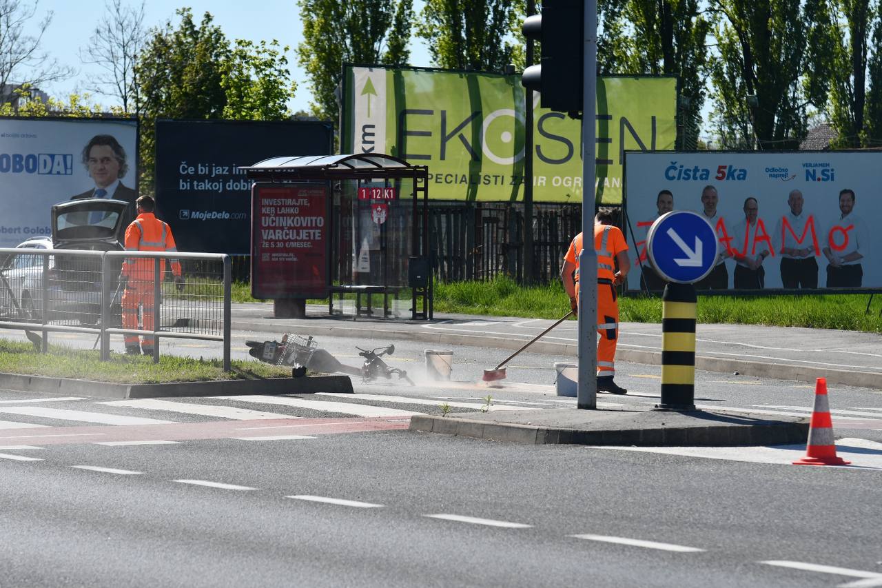 Novo trčenje na Ptujski cesti, voznik zgodaj zjutraj pod vplivom alkohola