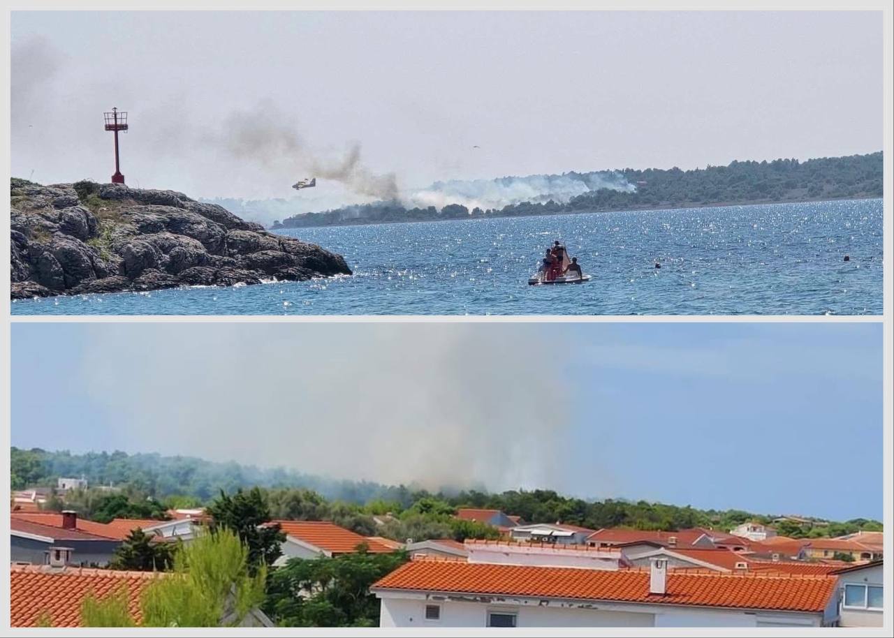 Na med Slovenci priljubljenem otoku izbruhnil požar, ki ogroža hiše