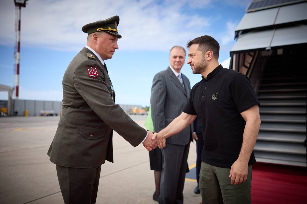 FOTO: Ukrajinski predsednik Zelenski prispel v Dubrovnik