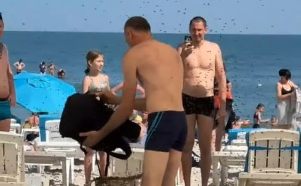 Prizor na plaži, ki ga še gotovo niste videli: Družina pustila kosilo v vrečki, nato ...