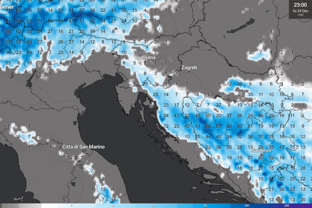 Meteorologi dokončno uničili naše sanje o belem božiču