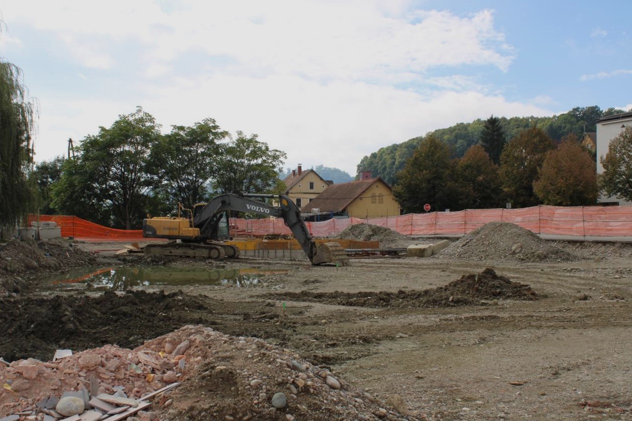 Obnova osrednjega trga v Pesnici v polnem teku, kdaj bo projekt zaključen?