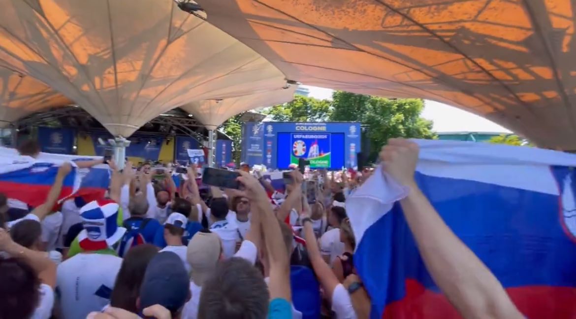 VIDEO: 12.000 Slovencev v pričakovanju tekme z Anglijo