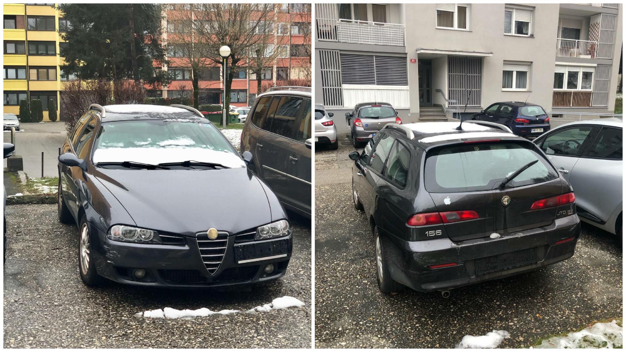 Pred stanovanjskimi bloki skoraj leto dni parkirano vozilo, kdo je odgovoren?