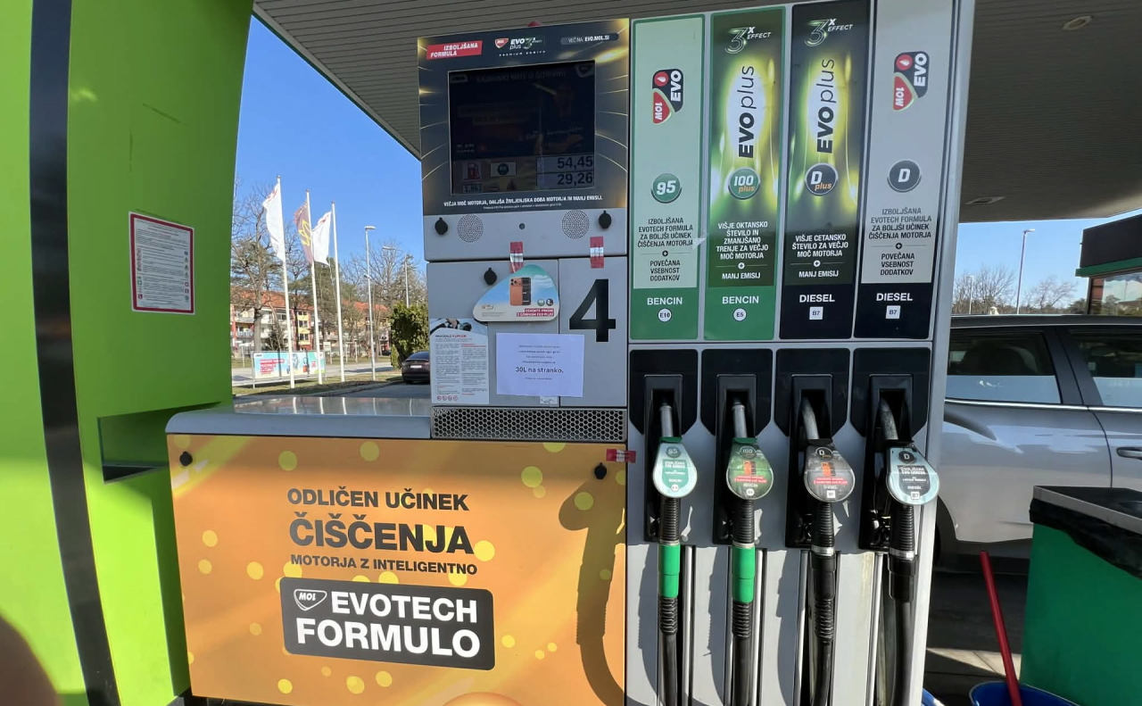 Cene naftnih derivatov so se ob polnoči končno znižale