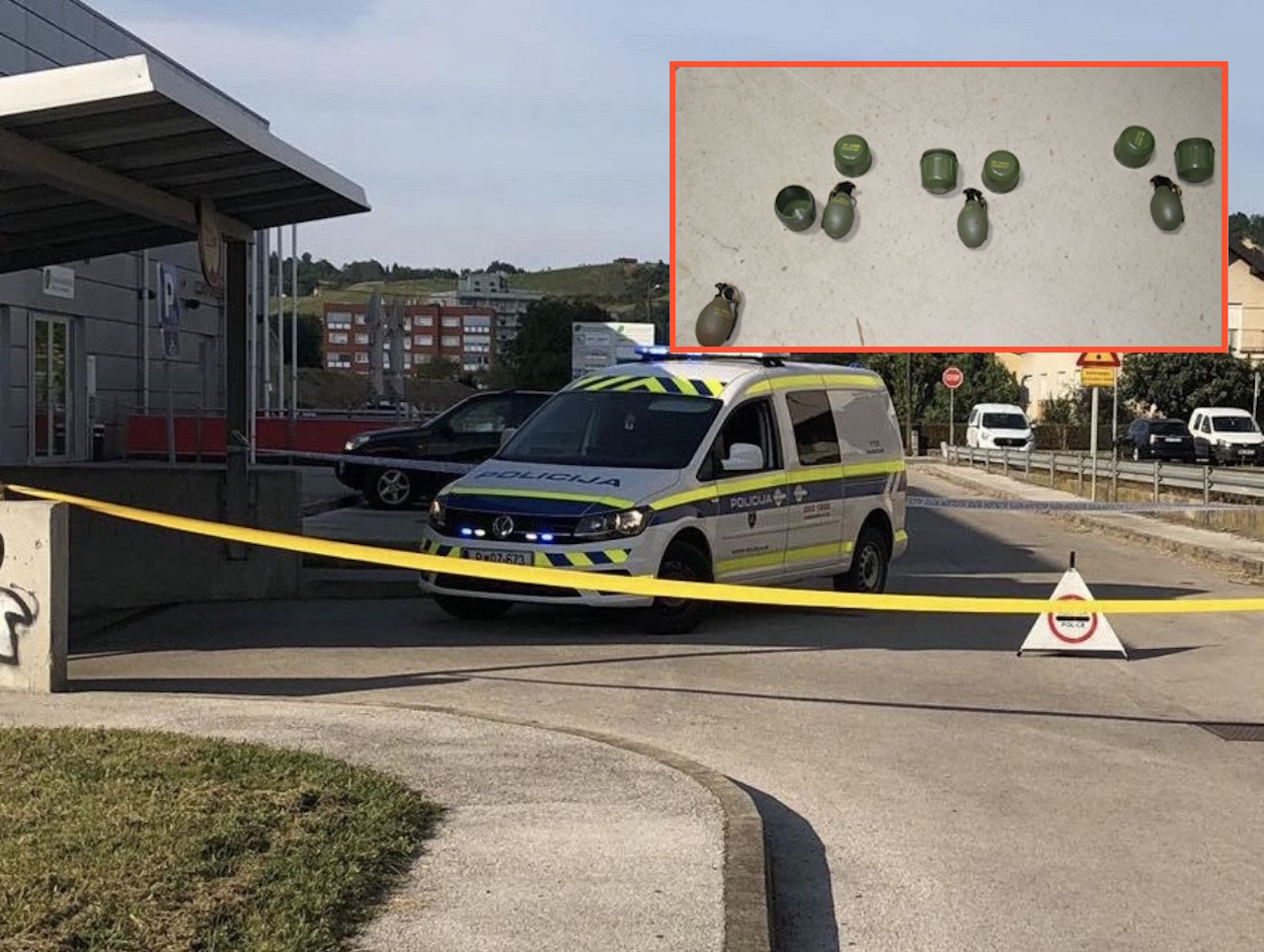 FOTO: Na zbirnem centru odkrili štiri ročne bombe M52