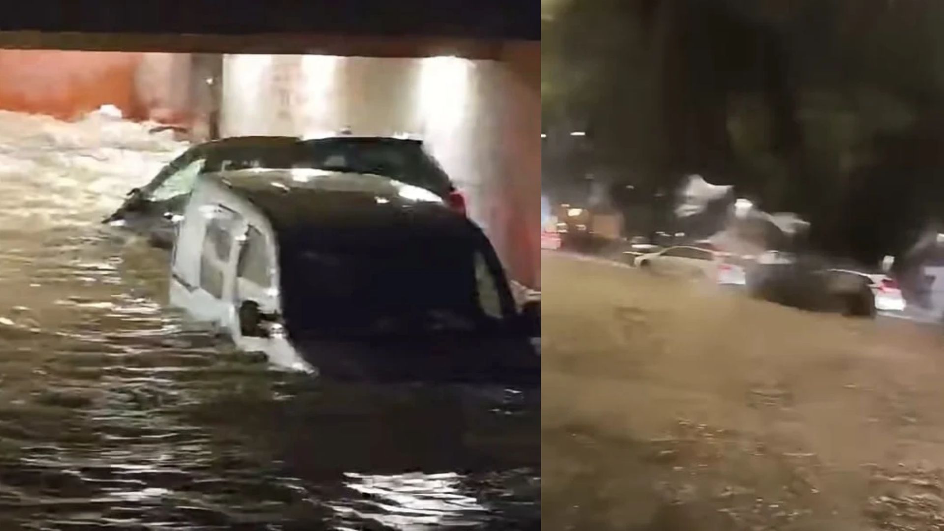 Grozljivi prizori na Hrvaškem: Ulice pod vodo, poplavljeni tudi avtomobili (VIDEO)