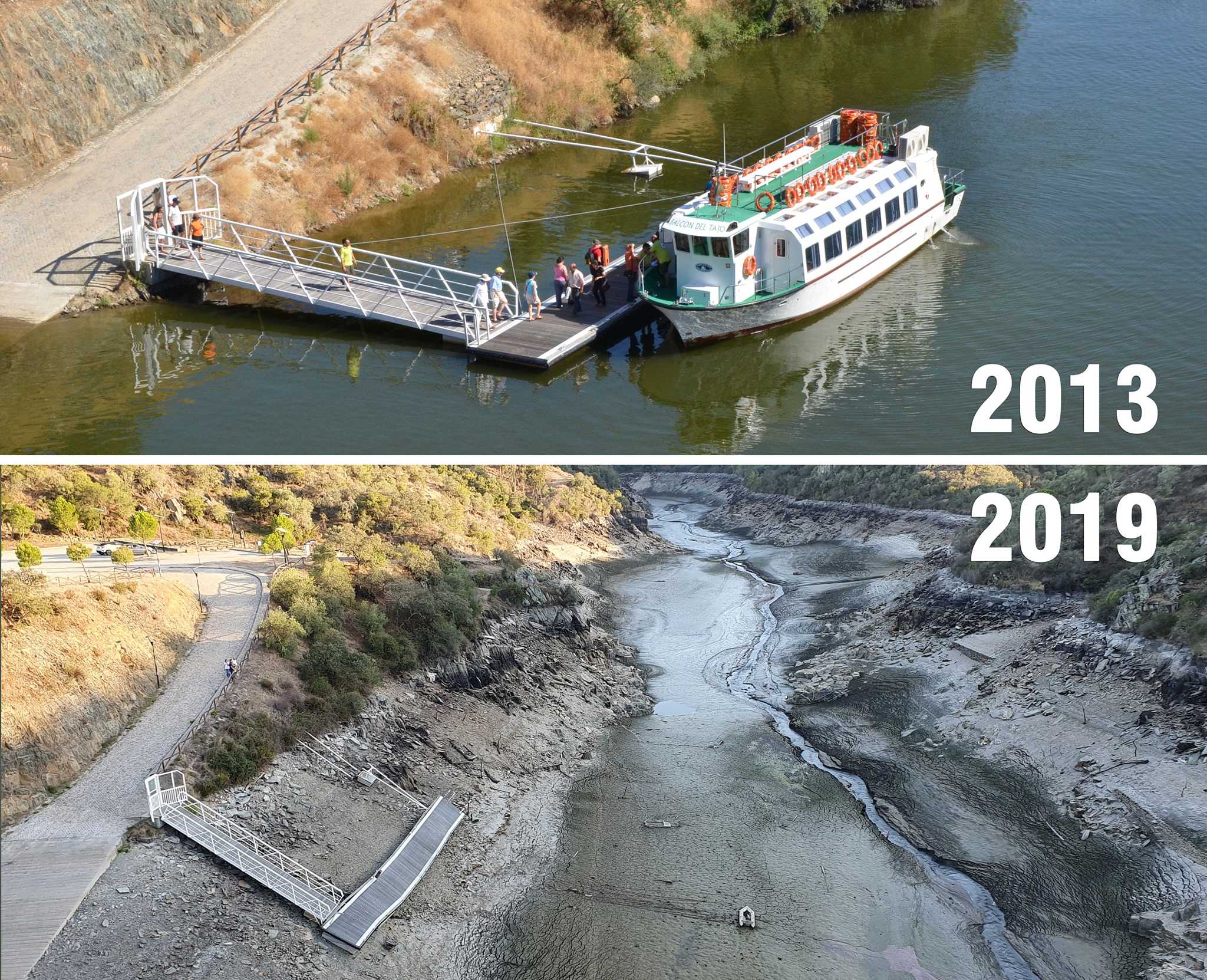 FOTO in VIDEO: Izredna suša razkrila ruševine zapuščene vasi