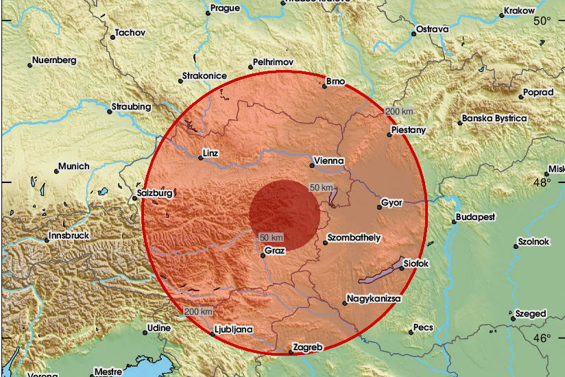 Močan potresni sunek v Avstriji  čutili tudi v Mariboru