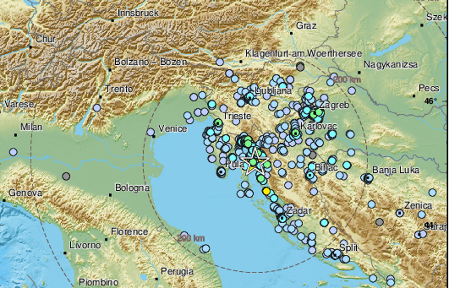 Močnejši potres stresel otok Krk, čutili smo ga tudi v Sloveniji