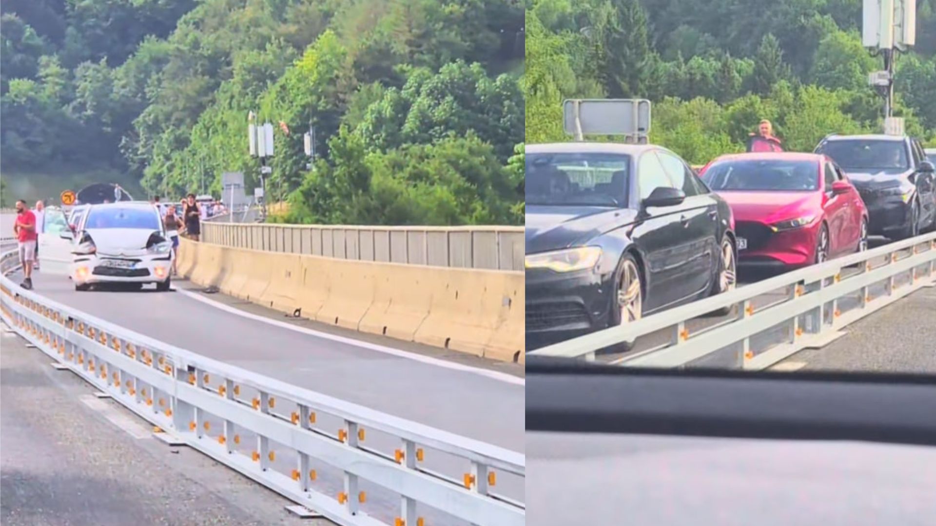Popolna zapora na štajerski avtocesti zaradi nesreče, nastajajo zastoji