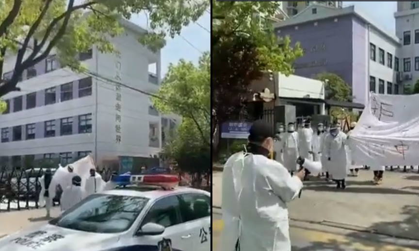 V Šanghaju zaradi Covid-19 ukrepov upor ljudstva proti policiji