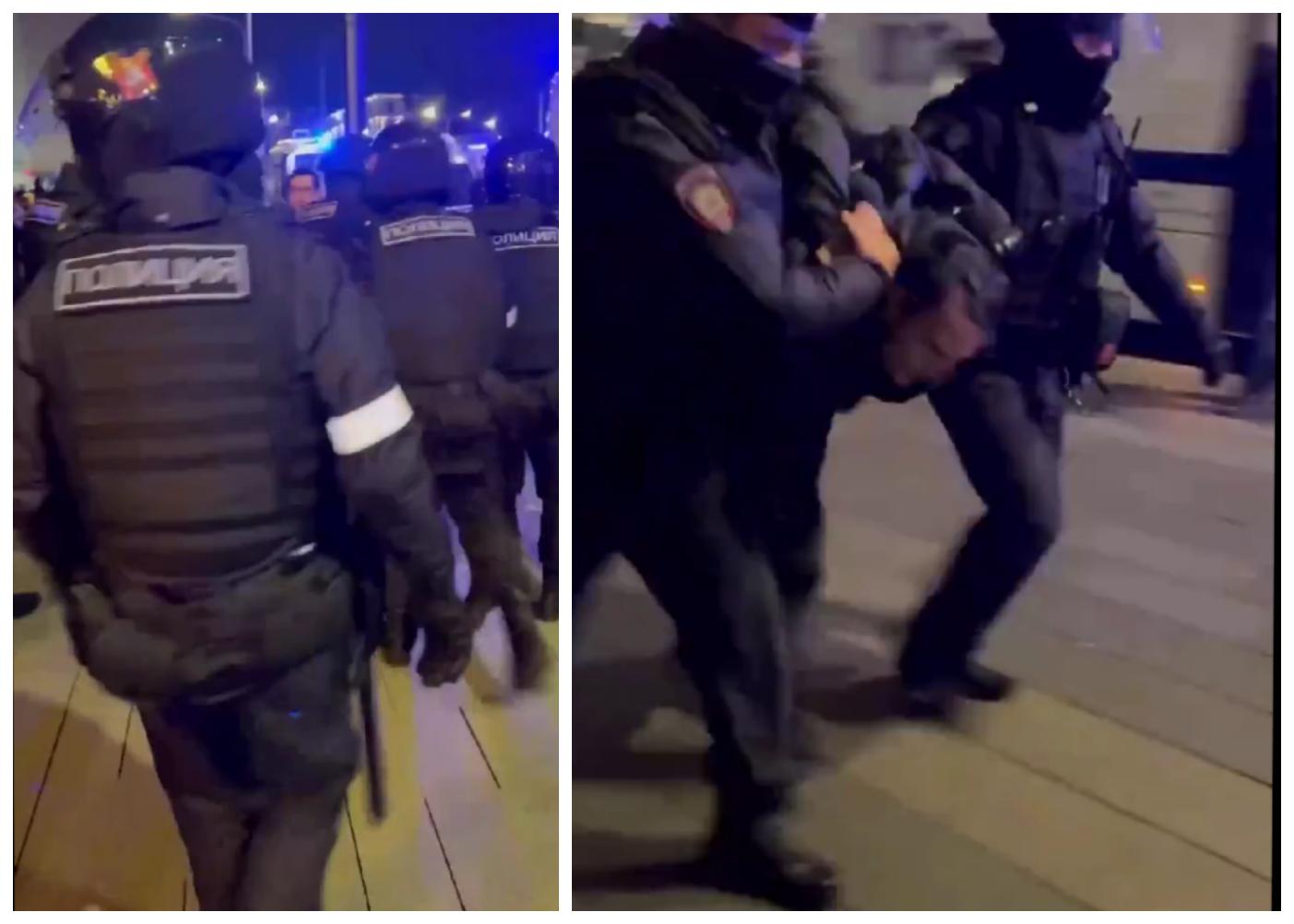 VIDEO: Rusi so se uprli, policija s polnimi rokami dela