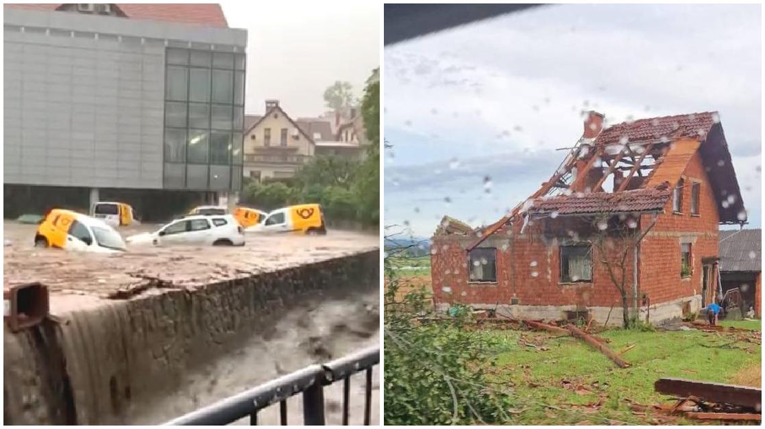 FOTO in VIDEO: Za nami je eno najhujših neurij v zadnjih letih