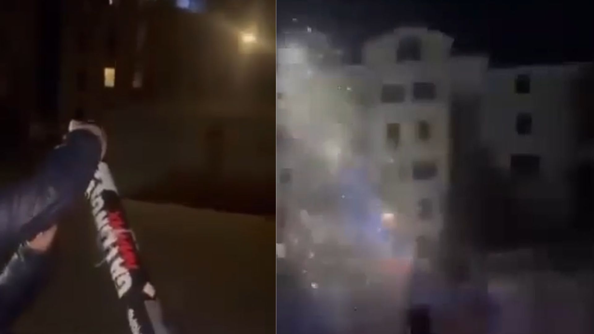 Kaj gre po glavi mladim? Rakete letele direktno v stanovanja (VIDEO)