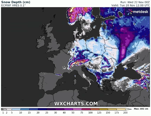Po Evropi bo zapadlo 20 centimetrov snega, kako pa bo pri nas?
