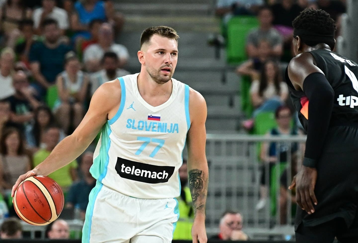 Slovenci z Dončićem na čelu izgubili proti zelo motiviranim Nemcem
