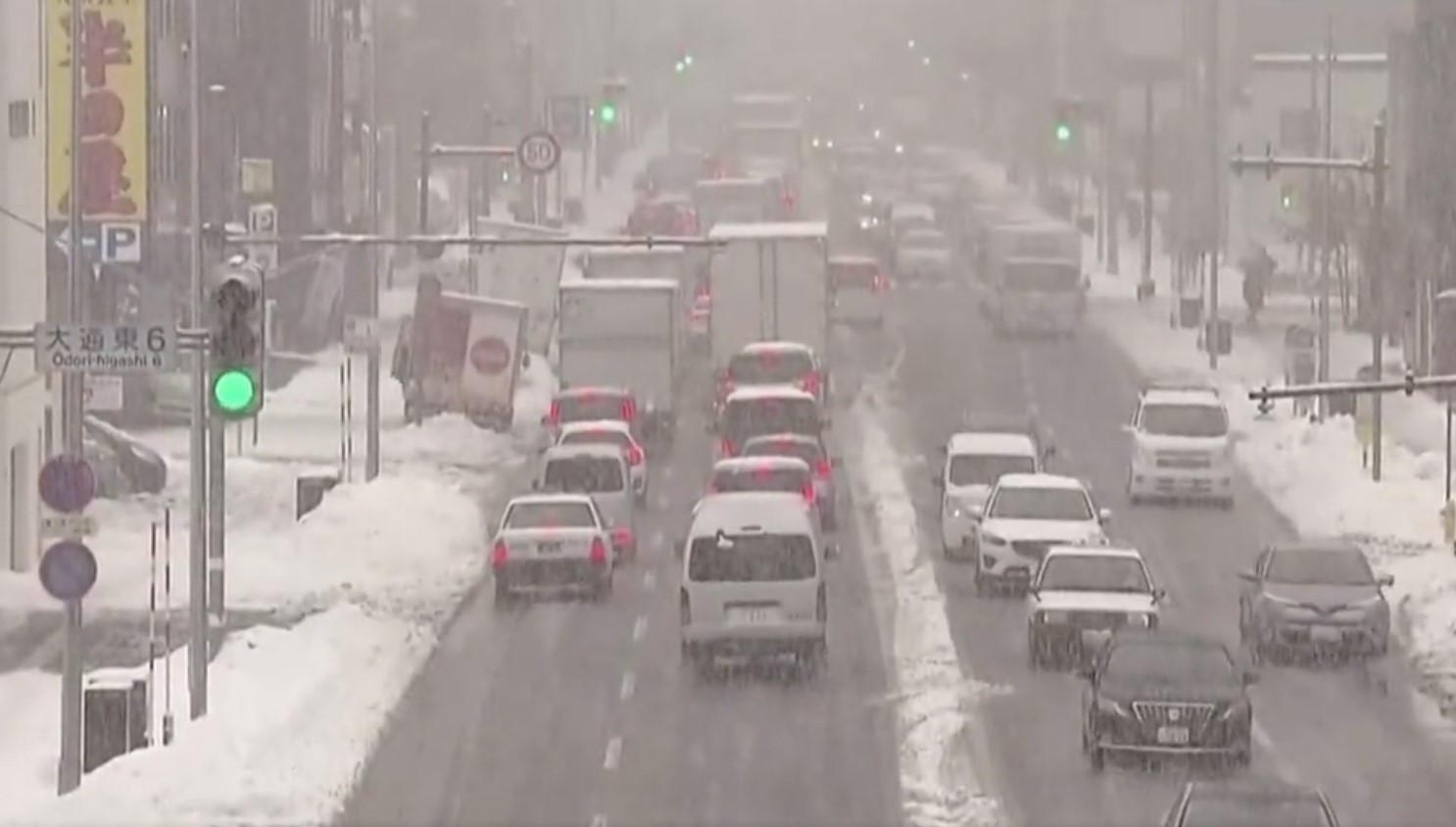 VIDEO: Snežno neurje tudi na Japonskem terjalo življenja