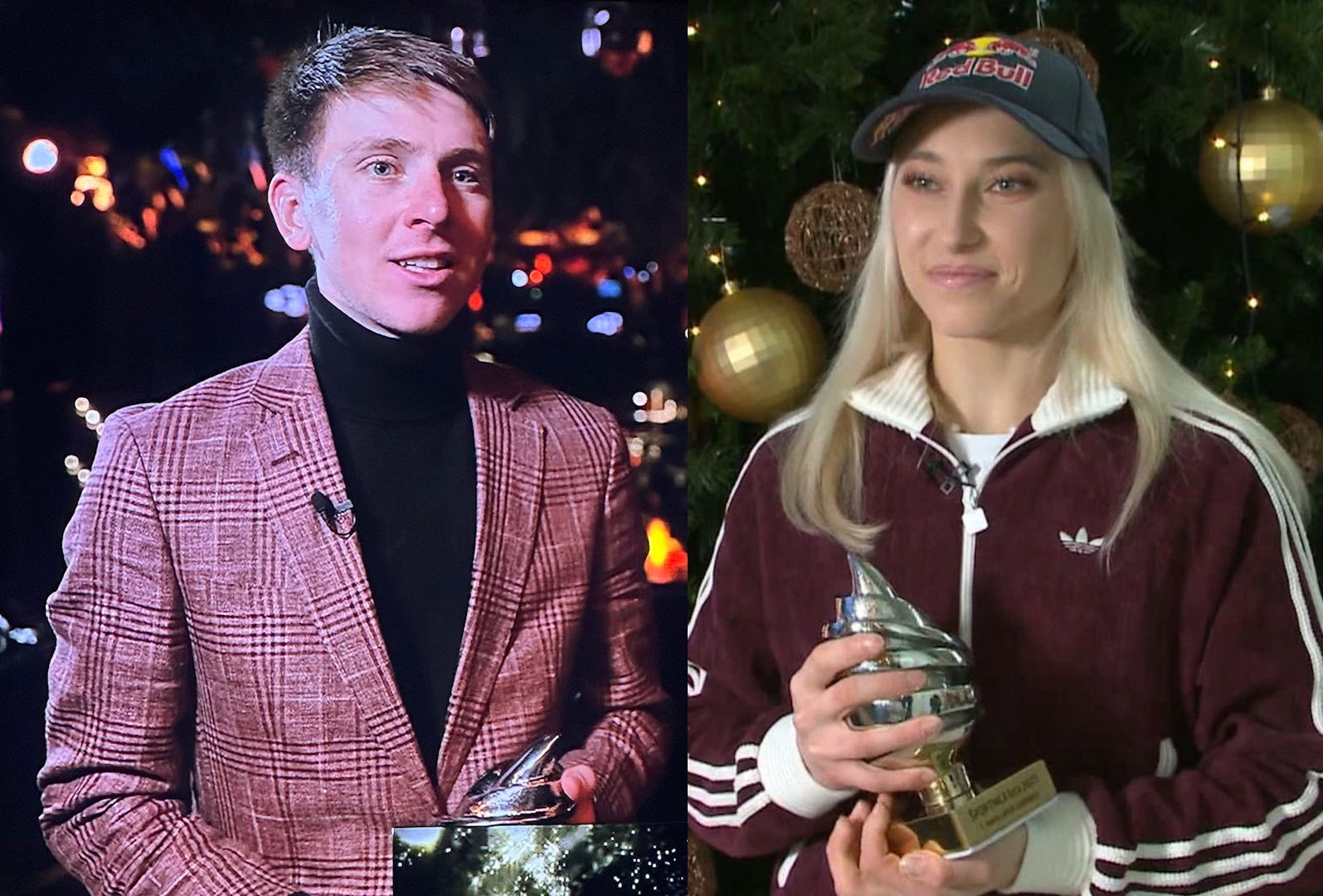 Janja Garnbret in Tadej Pogačar športnika leta 2025