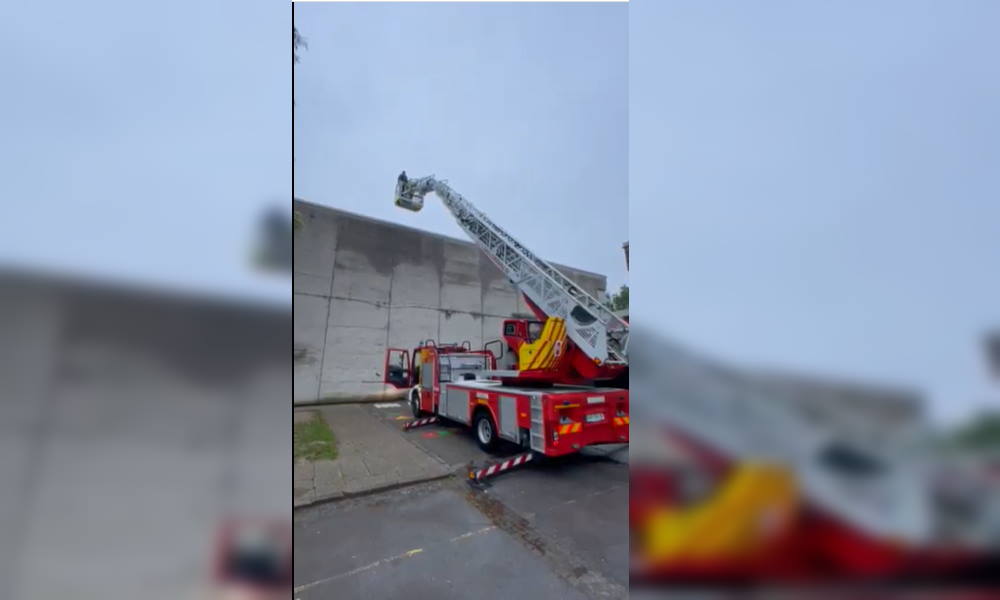 VIDEO: Zaradi večdnevnega deževja »spustila« streha telovadnice na osnovni šoli