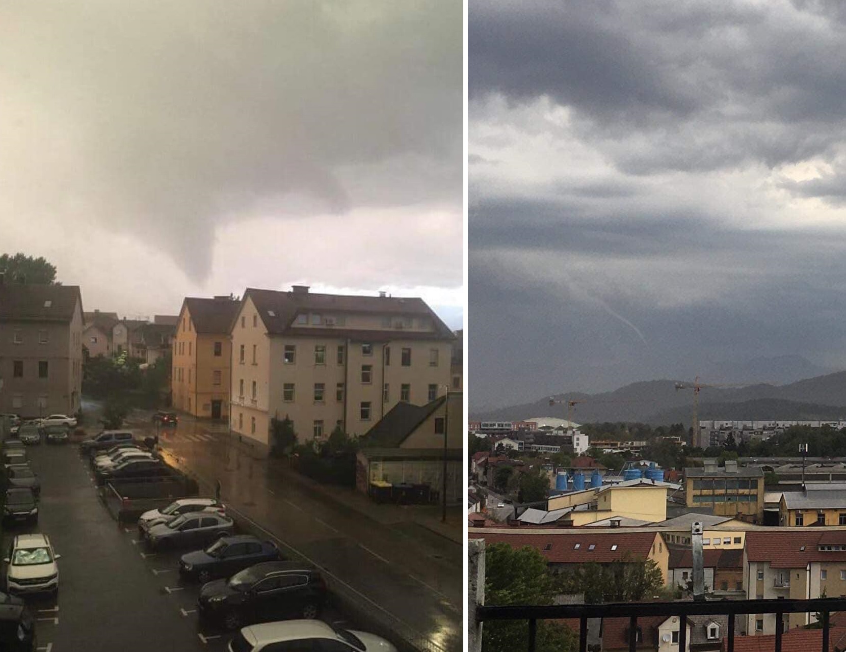 FOTO: Je v Ljubljani res divjal tornado?