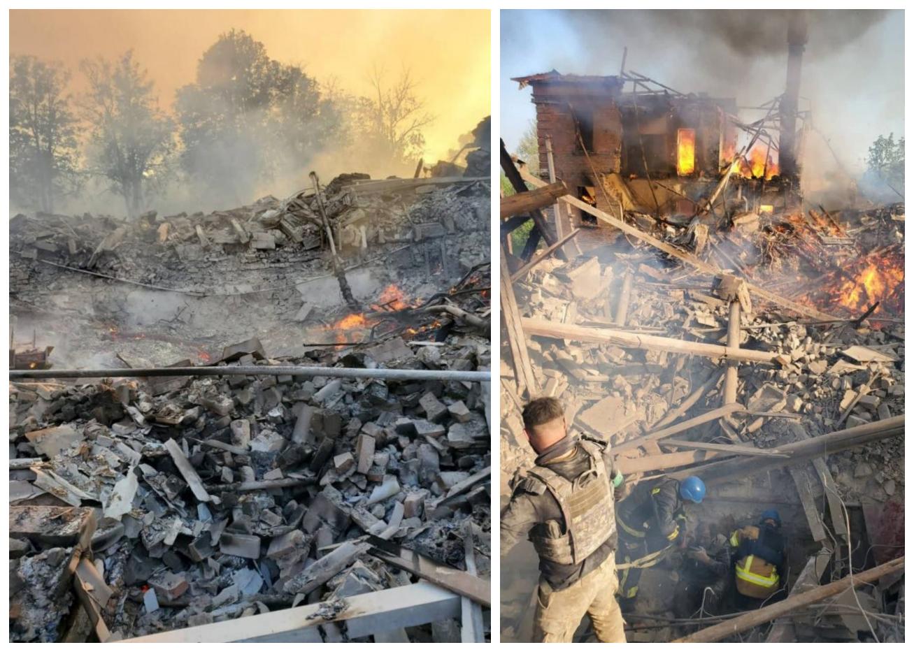 FOTO: Rusi napadli šolo, umrlo do 60 ljudi, ruševine še preiskujejo