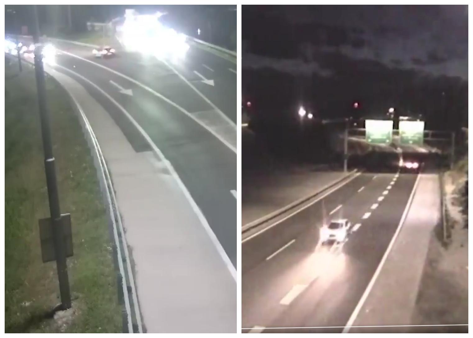 VIDEO: Šokantno, tako se je po napačni smeri na avtocesti peljala pijana 47-letnica