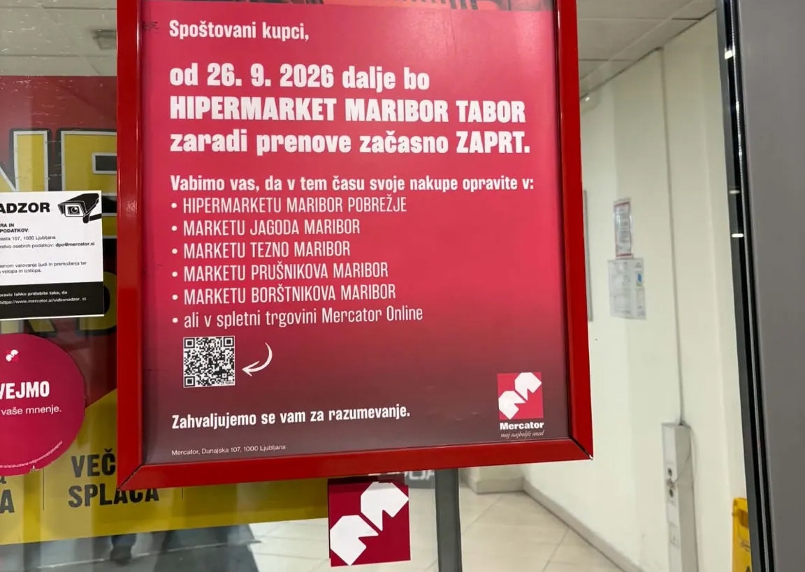 Mercator Tabor bo zaprt do novembra, kupce bo pričakala sodobnejša trgovina