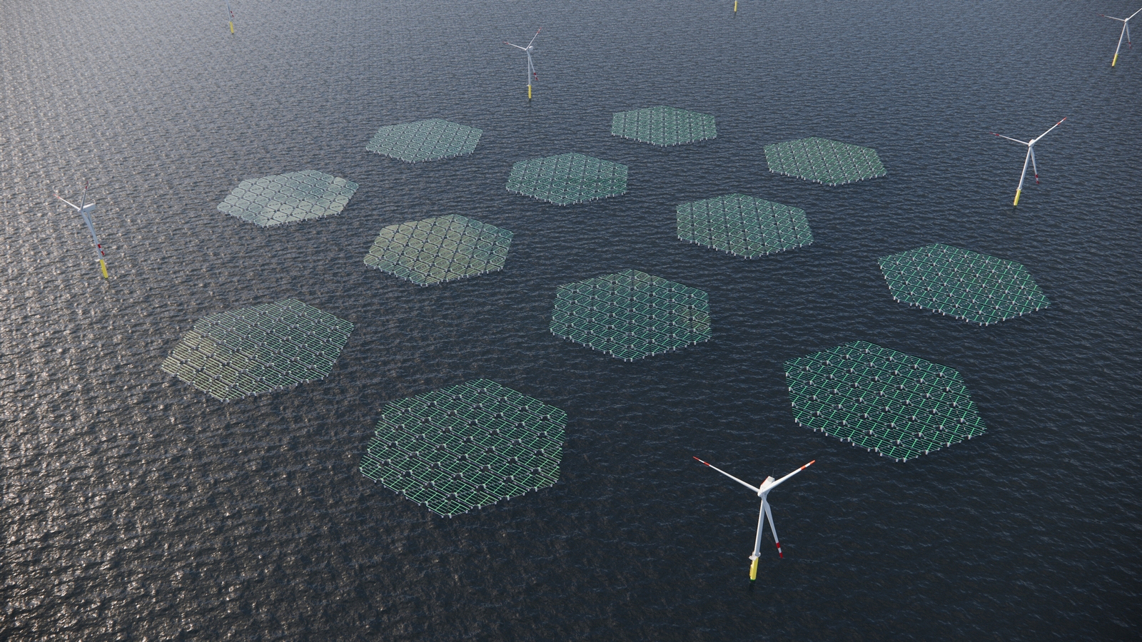Sveža zelena inovacija v Severnem morju: plavajoči solarni šestkotniki!